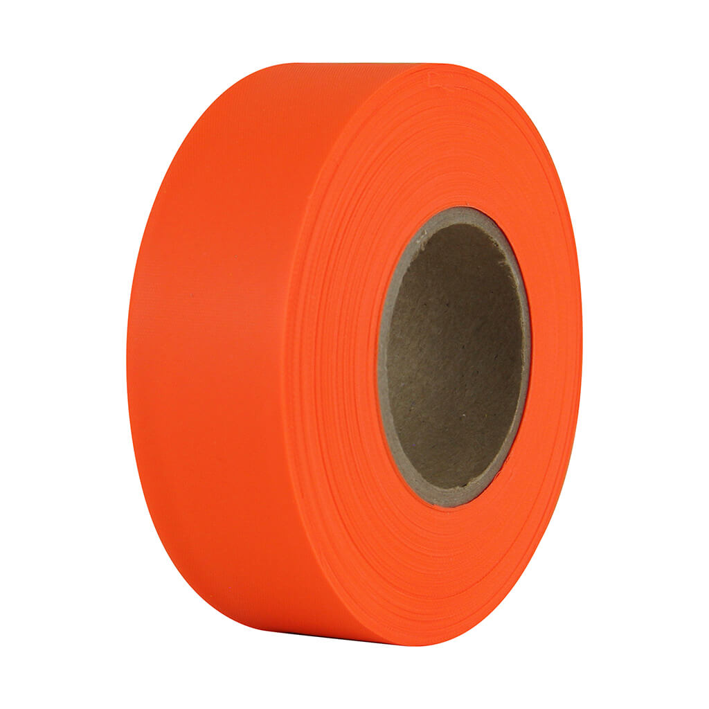 Cantech 6880 30.1 mm x 45.7 m Fluorescent Orange Glow Flagging Tape