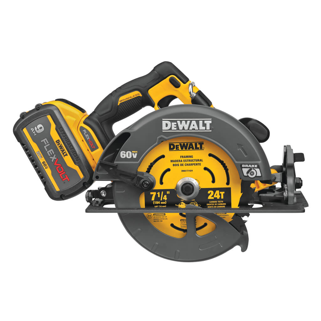 DEWALT DCS578X1 FLEXVOLT 60-Volt MAX 7-1/4 in. Brushless Circular Saw Kit