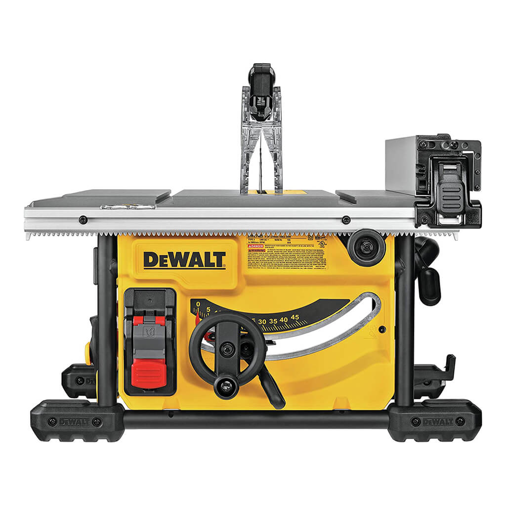 DEWALT DWE7485+DW7451+DWA181440 8-1/4 in. Compact Jobsite Table Saw with Stand and Blade