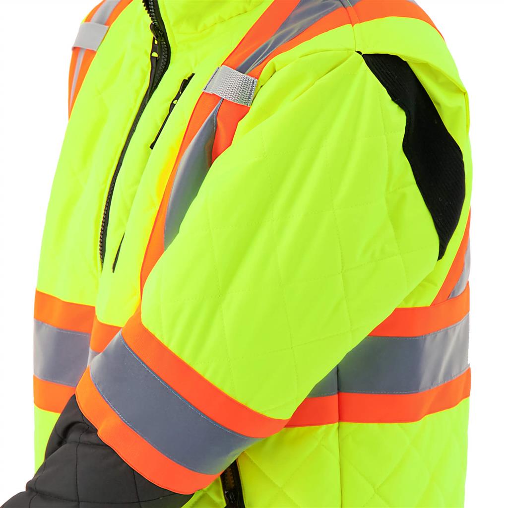 DuraDrive Men's Yellow Hi-Vis Lined Freezer Jacket