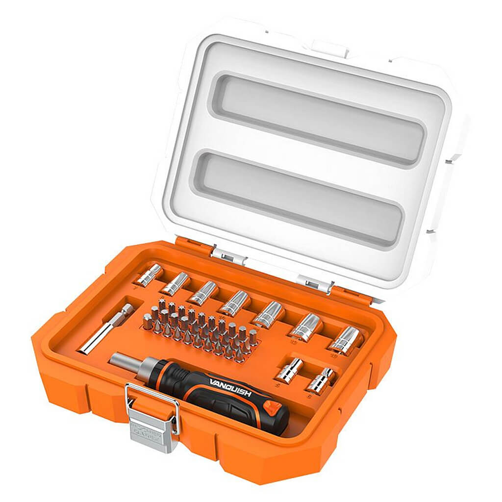 VANQUISH 8005-MET 1/4 in. Screwdriver Bits and Socket Set (41-Piece)