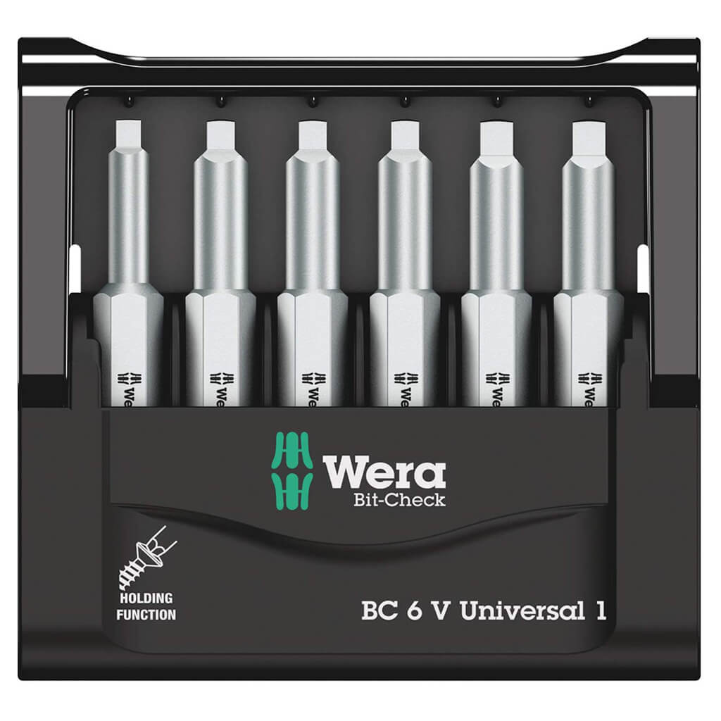 Wera 05136379001 Bit-Check 6 V Universal 1 Bit Set (6-Piece)