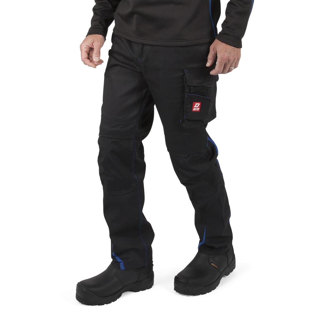 DURADRIVE MEN'S INFINITY WORK PANTS RED LABEL- BLACK