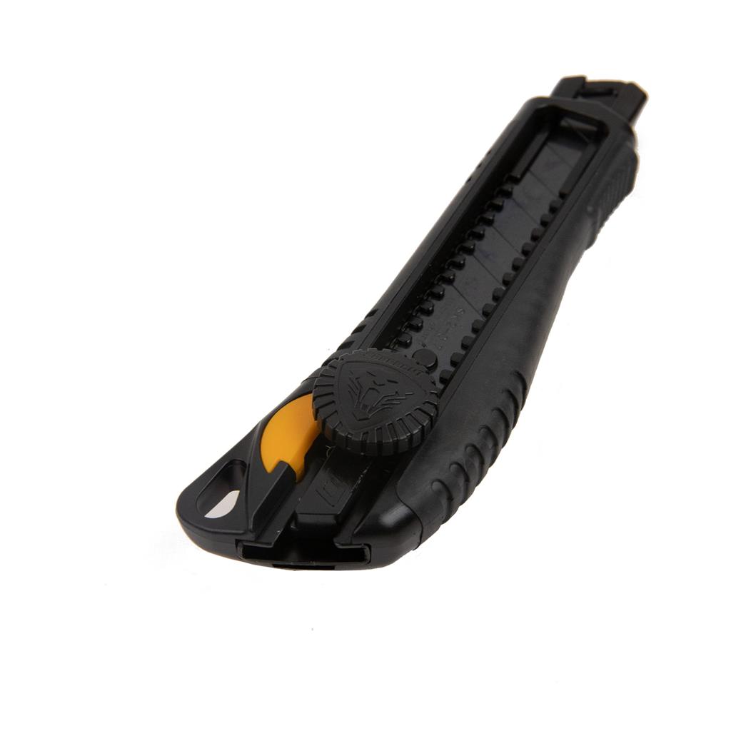 SABERCUT RUBBER CUSHION GRIP WHEEL LOCK UTILITY KNIFE 18MM