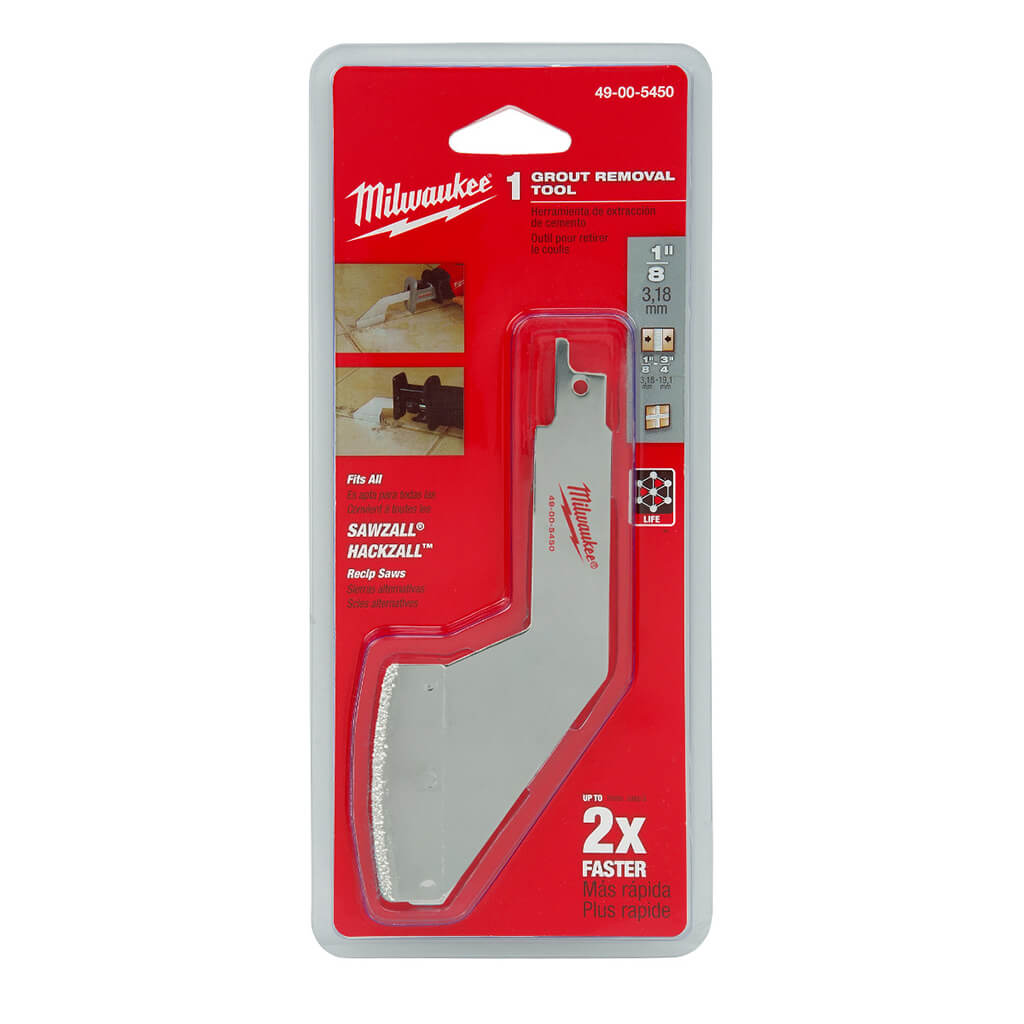 Milwaukee 49-00-5450 1/8 in. x 2-1/4 in. SAWZALL Grout Removal Blade