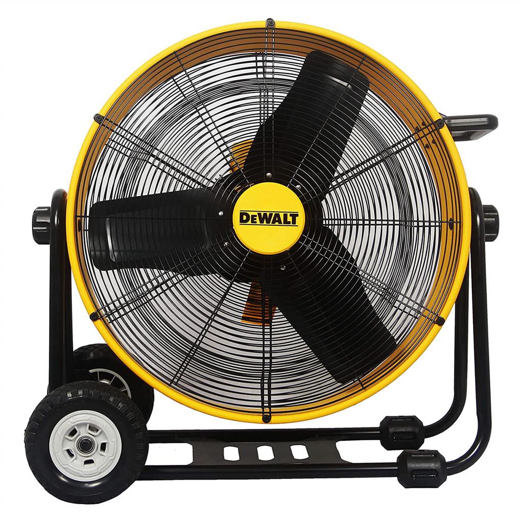 DEWALT DXF2490 24 in. 6,500 cfm. Wheeled 3-Speed Drum Fan with 10 ft. Power Cord