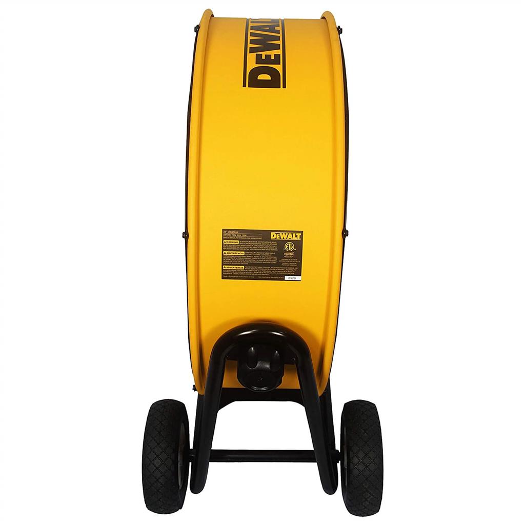 DEWALT DXF2490 24 in. 6,500 cfm. Wheeled 3-Speed Drum Fan with 10 ft. Power Cord