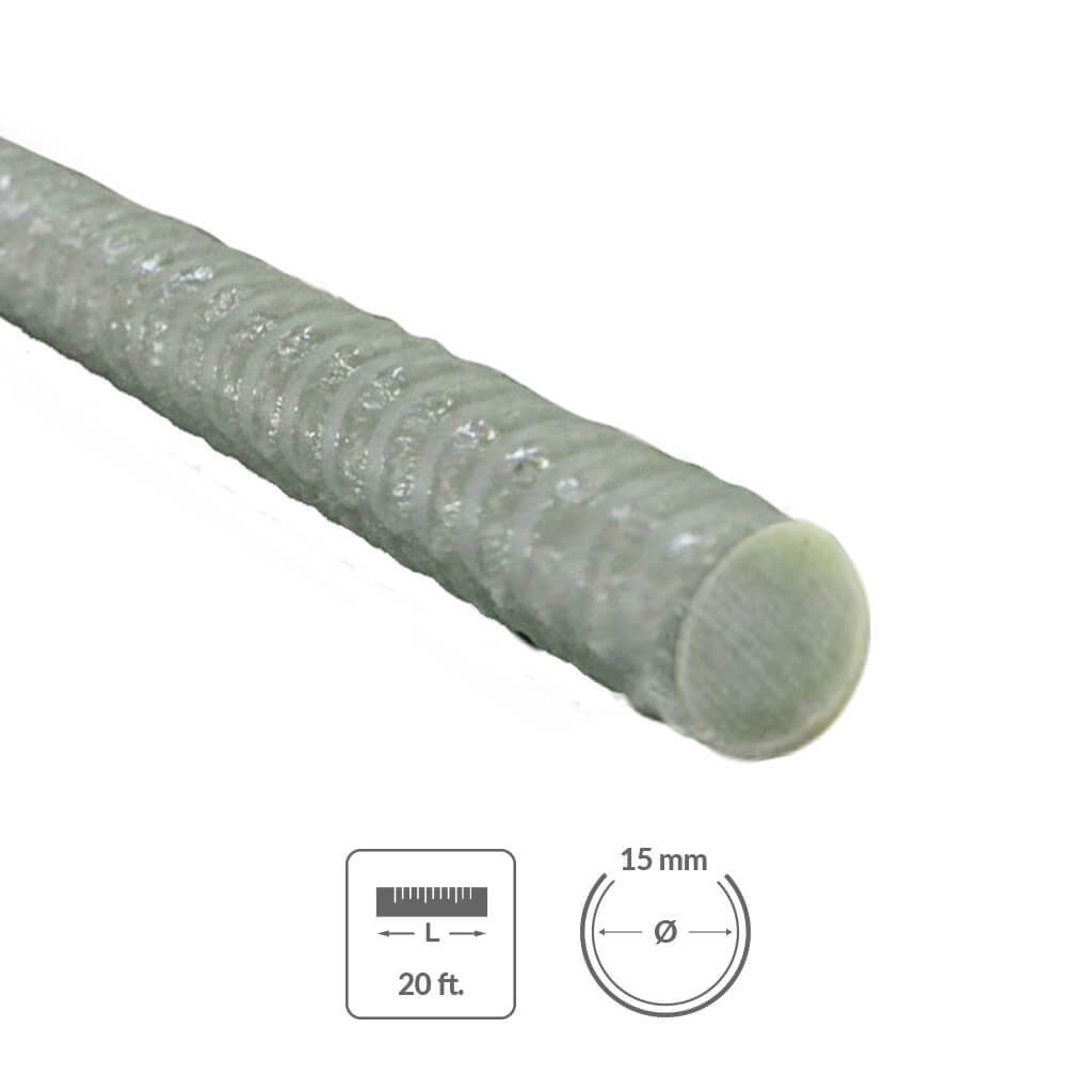 MST-BAR 15 mm x 20 ft. Fibreglass Rebar