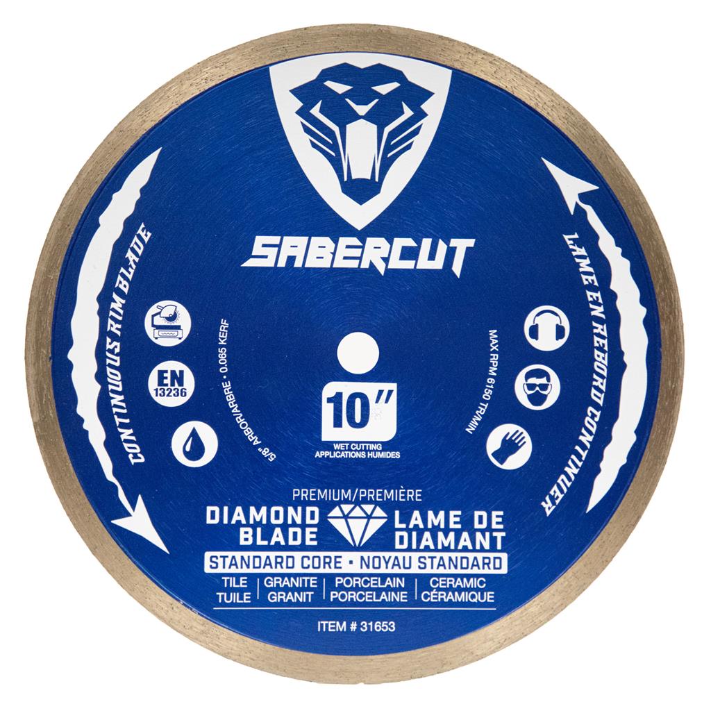 SABERCUT 10 in.  Tile  Porcelain and Granite Continuous Diamond Blade 