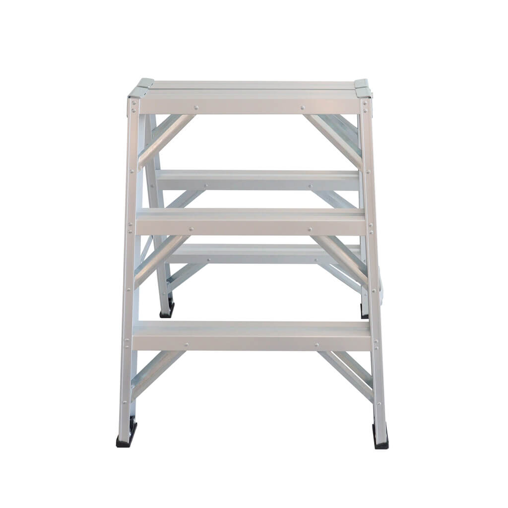 DuraDrive 3 ft. Aluminum Sawhorse Step Ladder with 300 lb. Load Capacity