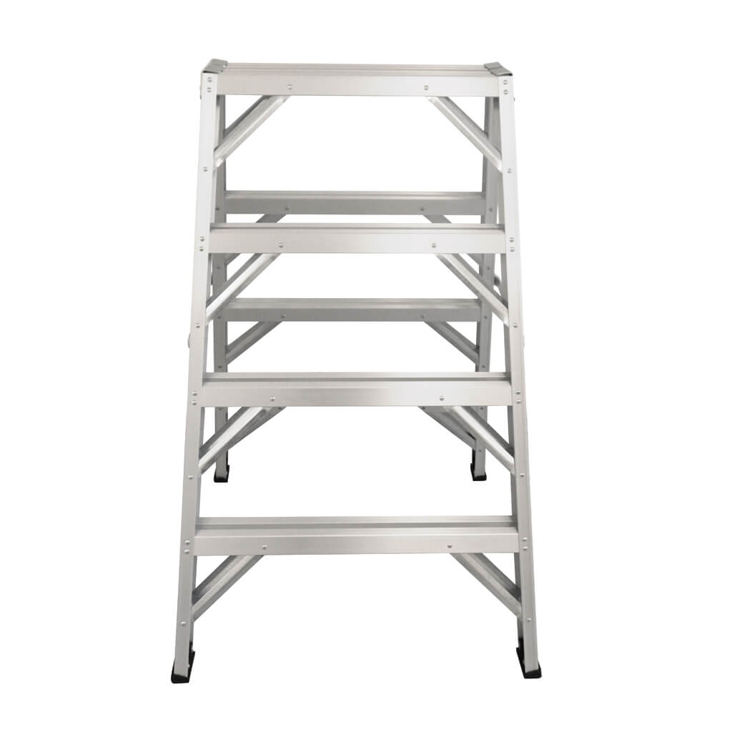 DuraDrive 4 ft. Aluminum Sawhorse Step Ladder with 300 lb. Load Capacity