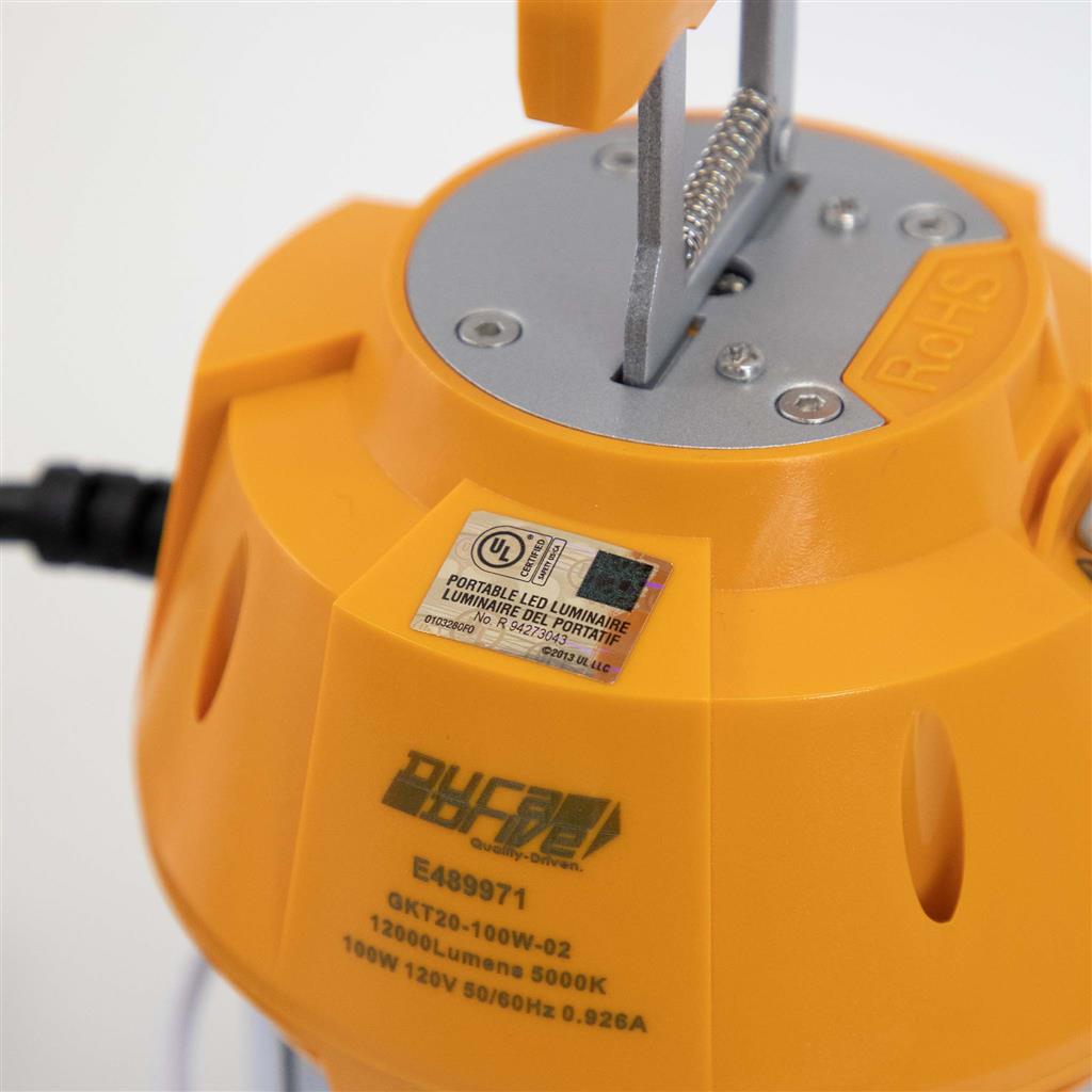DuraDrive GKT20-100W-02 12,000 Lumen 100-Watt IP65 LED Linkable Work Light 