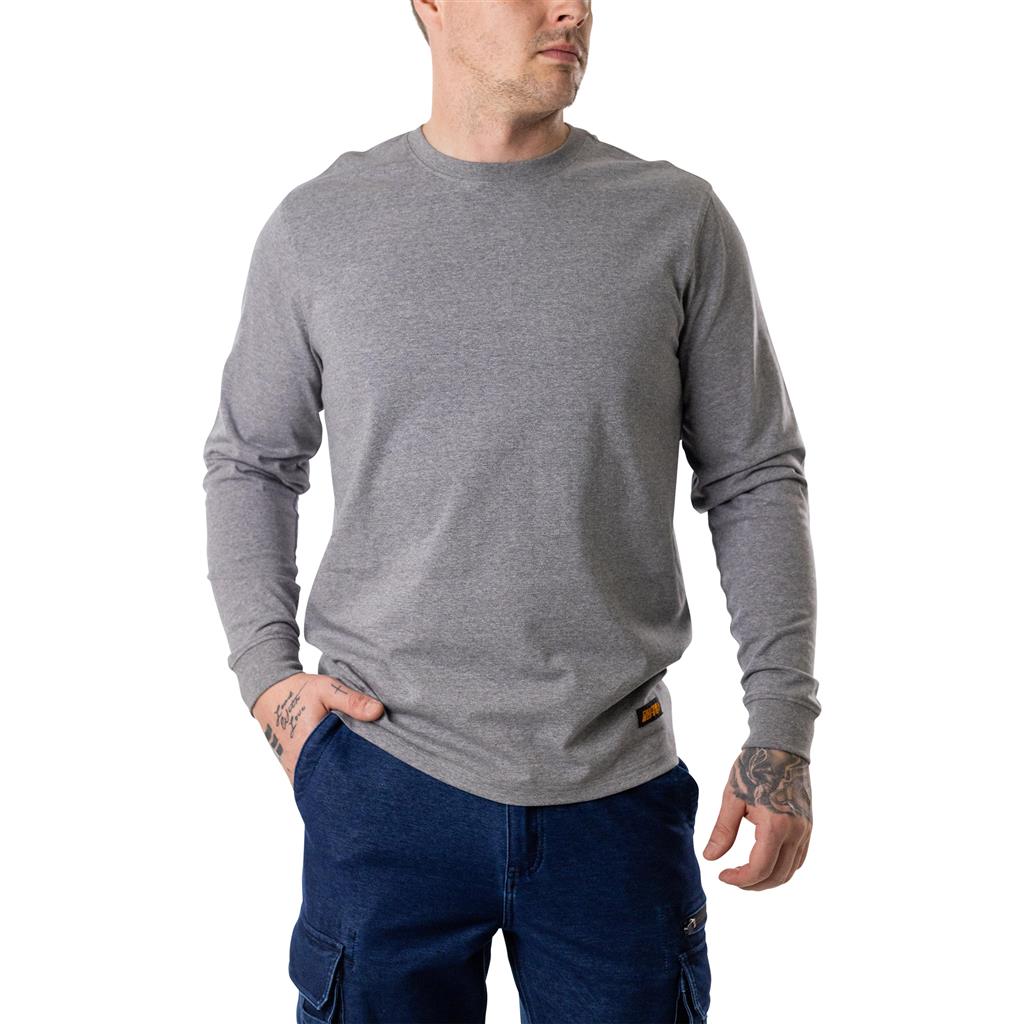 DURADRIVE XPRESS L/S CREW NECK T-SHIRT - CHARCOAL OR OLIVE GREY