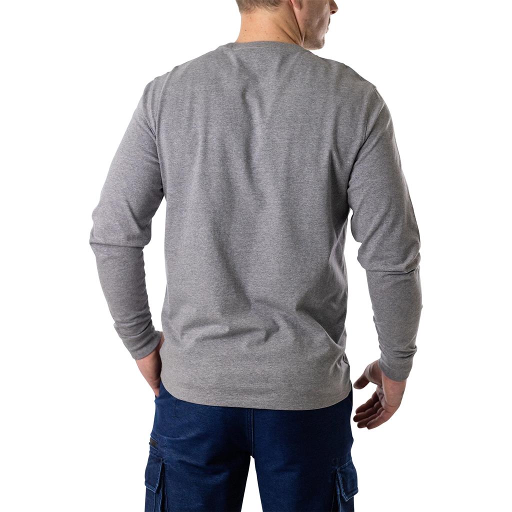 DURADRIVE XPRESS L/S CREW NECK T-SHIRT - CHARCOAL OR OLIVE GREY