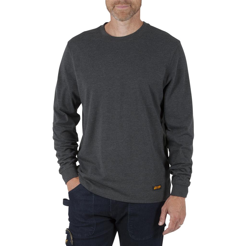 DURADRIVE XPRESS L/S CREW NECK T-SHIRT - CHARCOAL OR OLIVE GREY