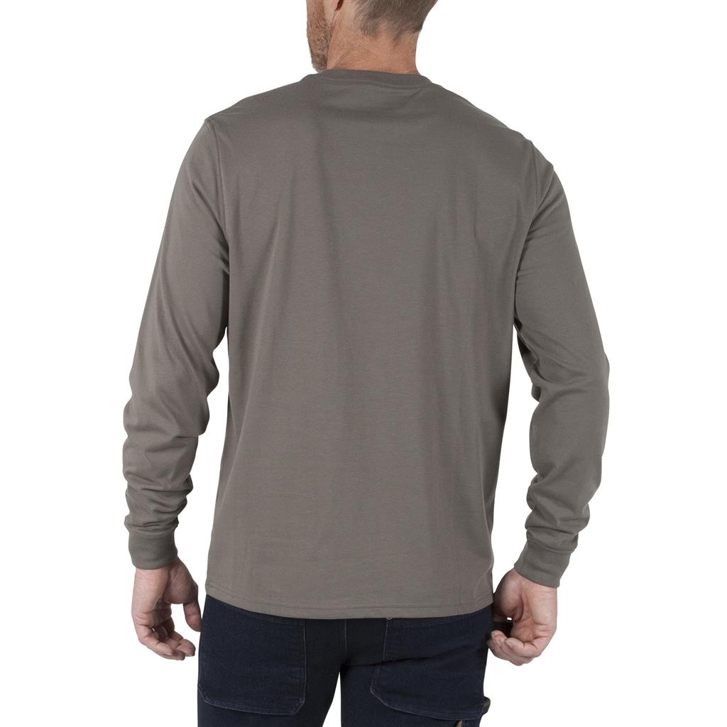 DURADRIVE XPRESS L/S CREW NECK T-SHIRT - CHARCOAL OR OLIVE GREY