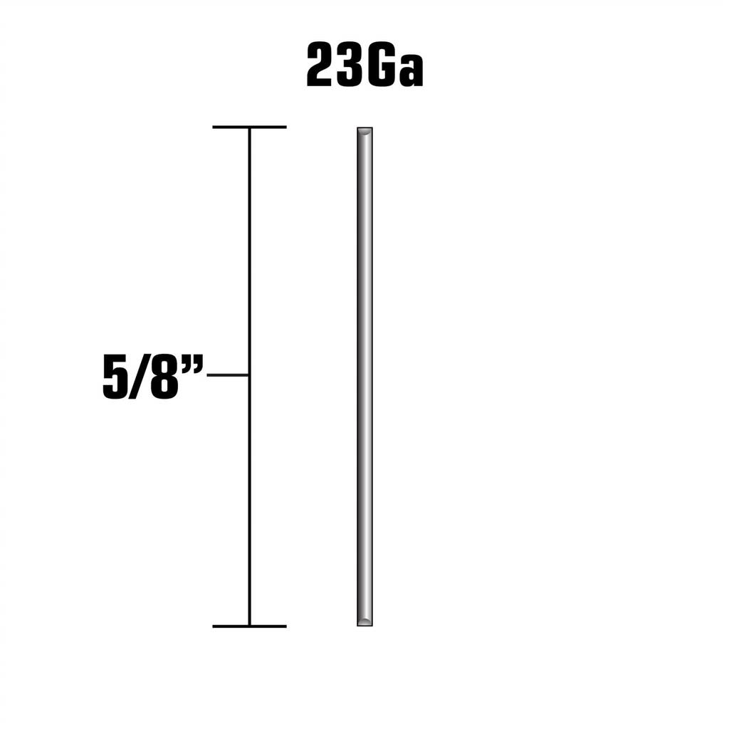 Metabo HPT 23000SHPT 5/8 in. 23-Gauge Galvanized Headless Micro Pin Nails (2,000-Pack)