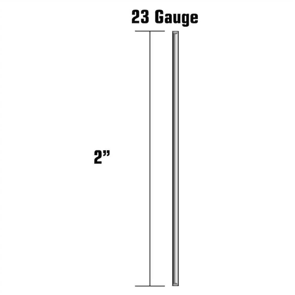 Metabo HPT 23007SHPT 2 in. 23-Gauge Galvanized Headless Micro Pin Nails (2,000-Pack)