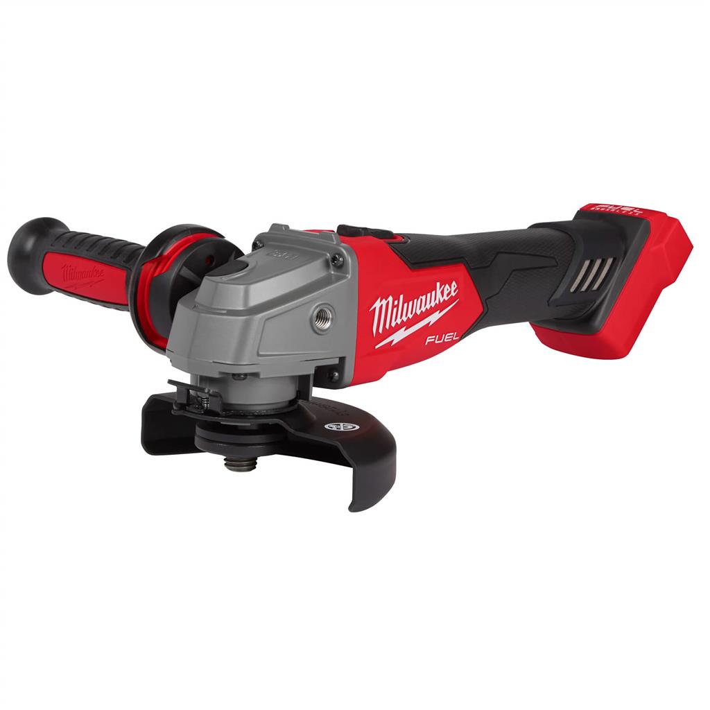 Milwaukee 2881-20 M18 FUEL 18-Volt Lithium-Ion 4-1/2 in. - 5 in. Cordless Brushless No-Lock Grinder with Slide Switch (Tool Only)