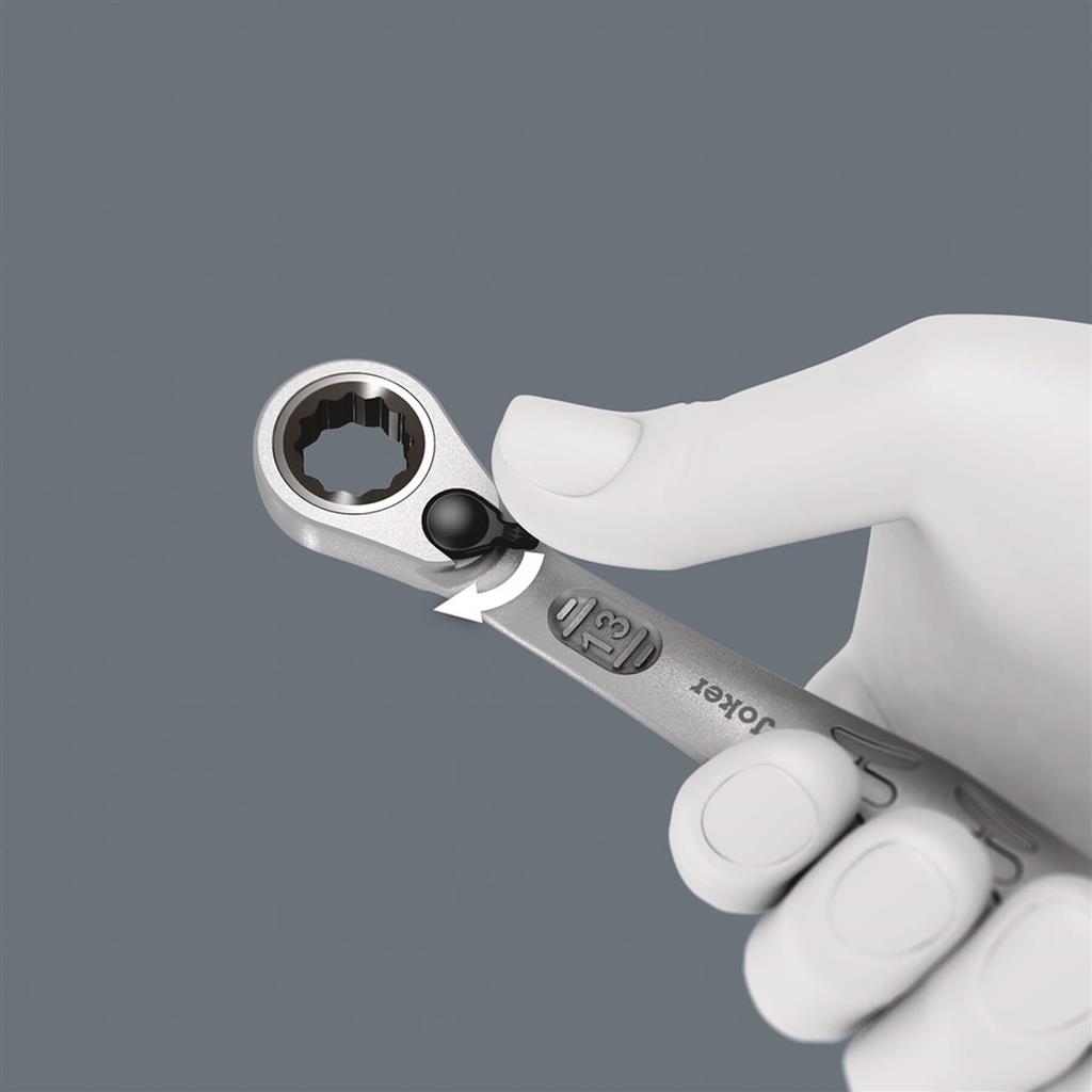 Wera 05020093001 Joker 6001 Switch Imperial Ratcheting Combination Wrench (8-Piece)