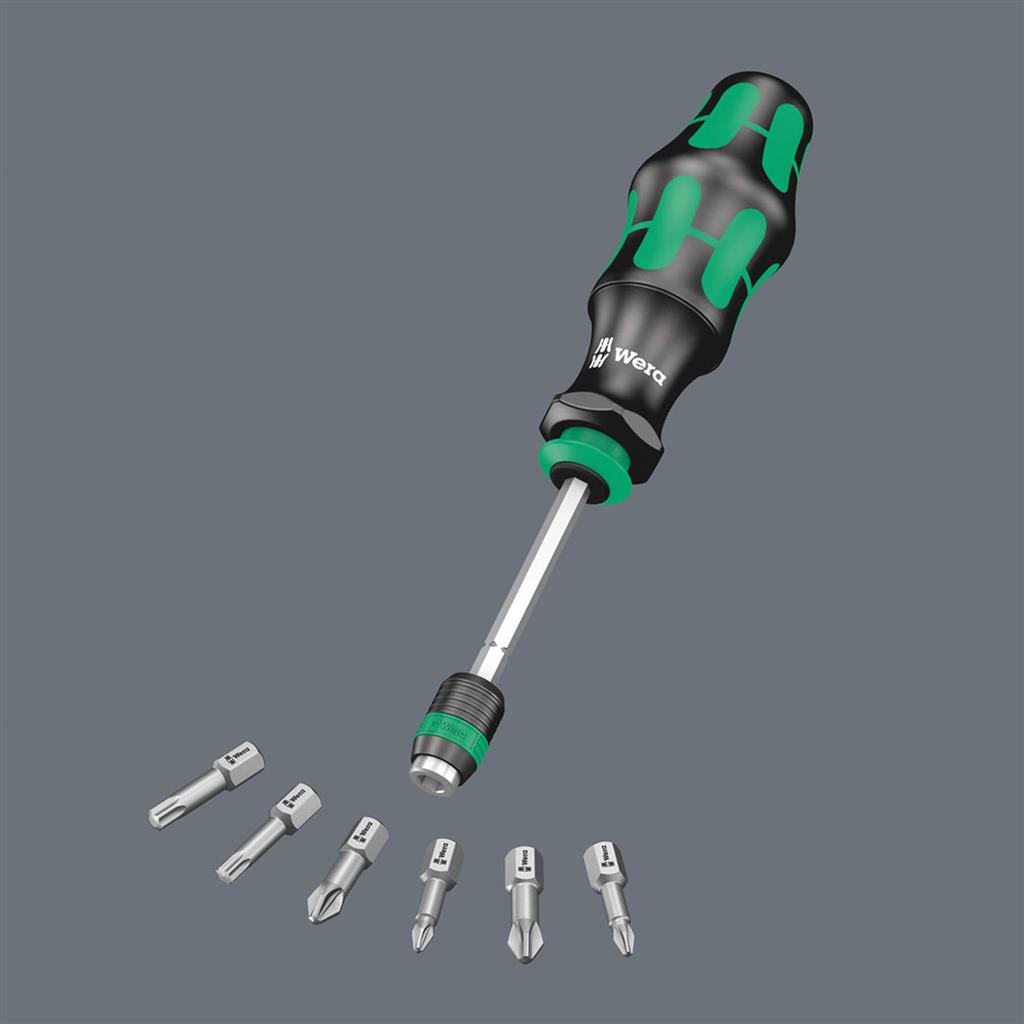 Wera 05051024001 Kraftform Kompakt 25 Slotted/Phillips Bitholding Screwdriver Set