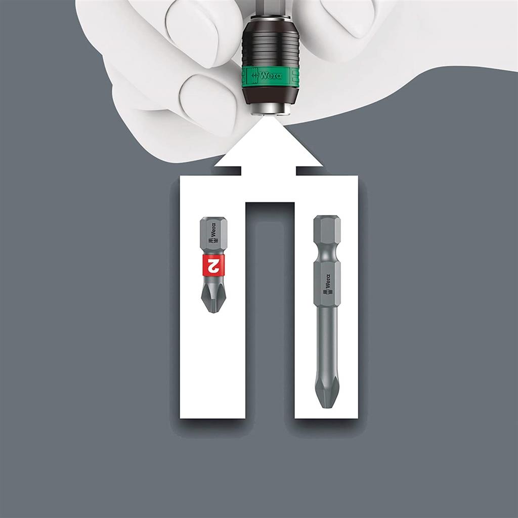 Wera 05051040001 Kraftform Kompakt 60 RA Metric 1/4 in. Ratcheting Screwdriver Set with Bits (17-Piece)