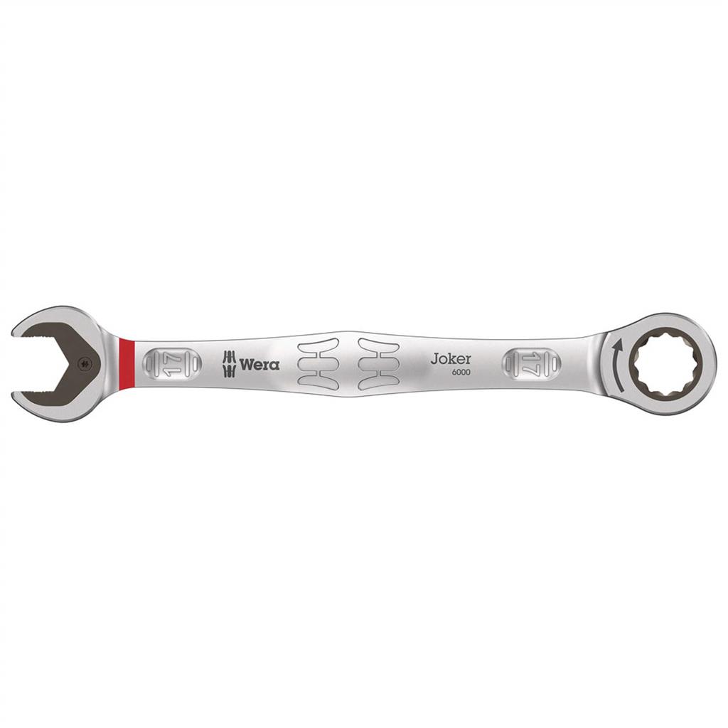 Wera 05073277001 6000 Joker SW 17 mm SB Metric Ratcheting Combination Wrench