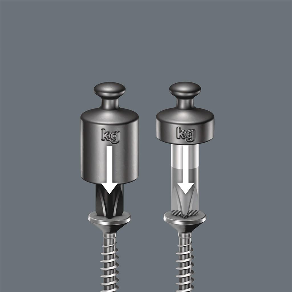 Wera 05105650001 334/6 Kraftform Plus Screwdriver Set with Rack (6-Piece)