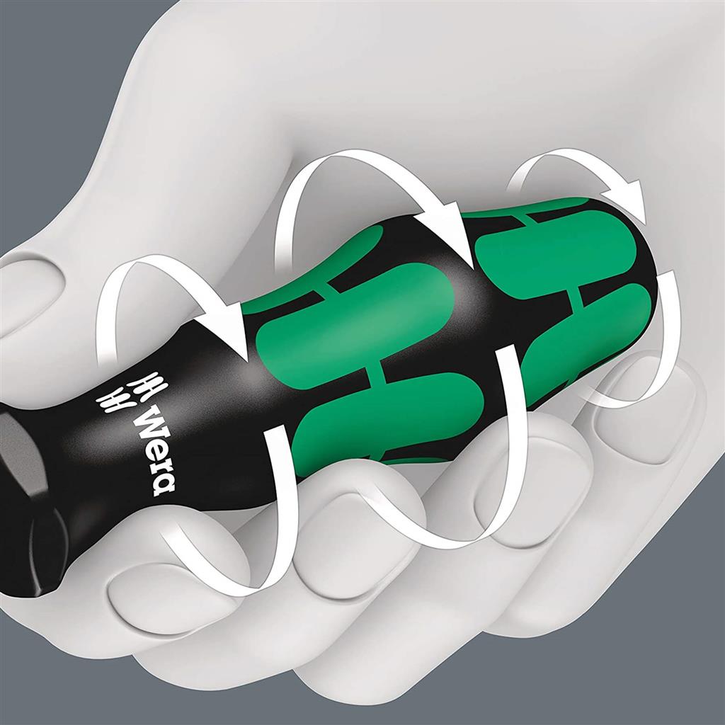 Wera 05105650001 334/6 Kraftform Plus Screwdriver Set with Rack (6-Piece)