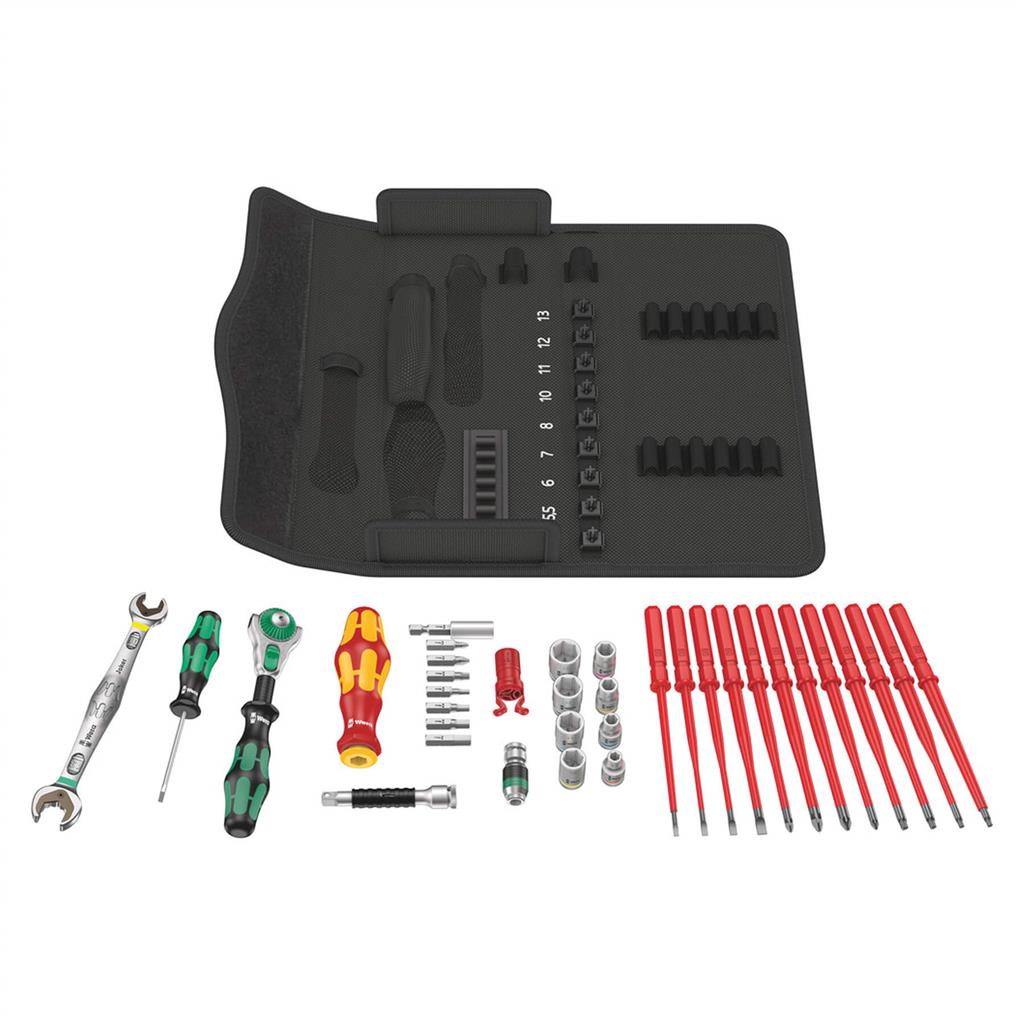 Wera 05135870001 Kraftform Kompakt W 2 Metric Maintenance Tool Set (35-Piece)