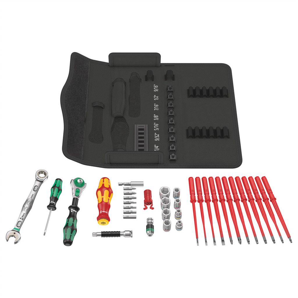 Wera 05135871001 Kraftform Kompakt W 1 Imperial Maintenance Tool Set (35-Piece)