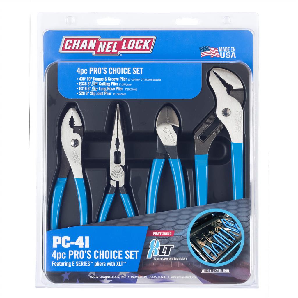 CHANNELLOCK PC-41 Professional's Choice Pliers Set (4-Piece)