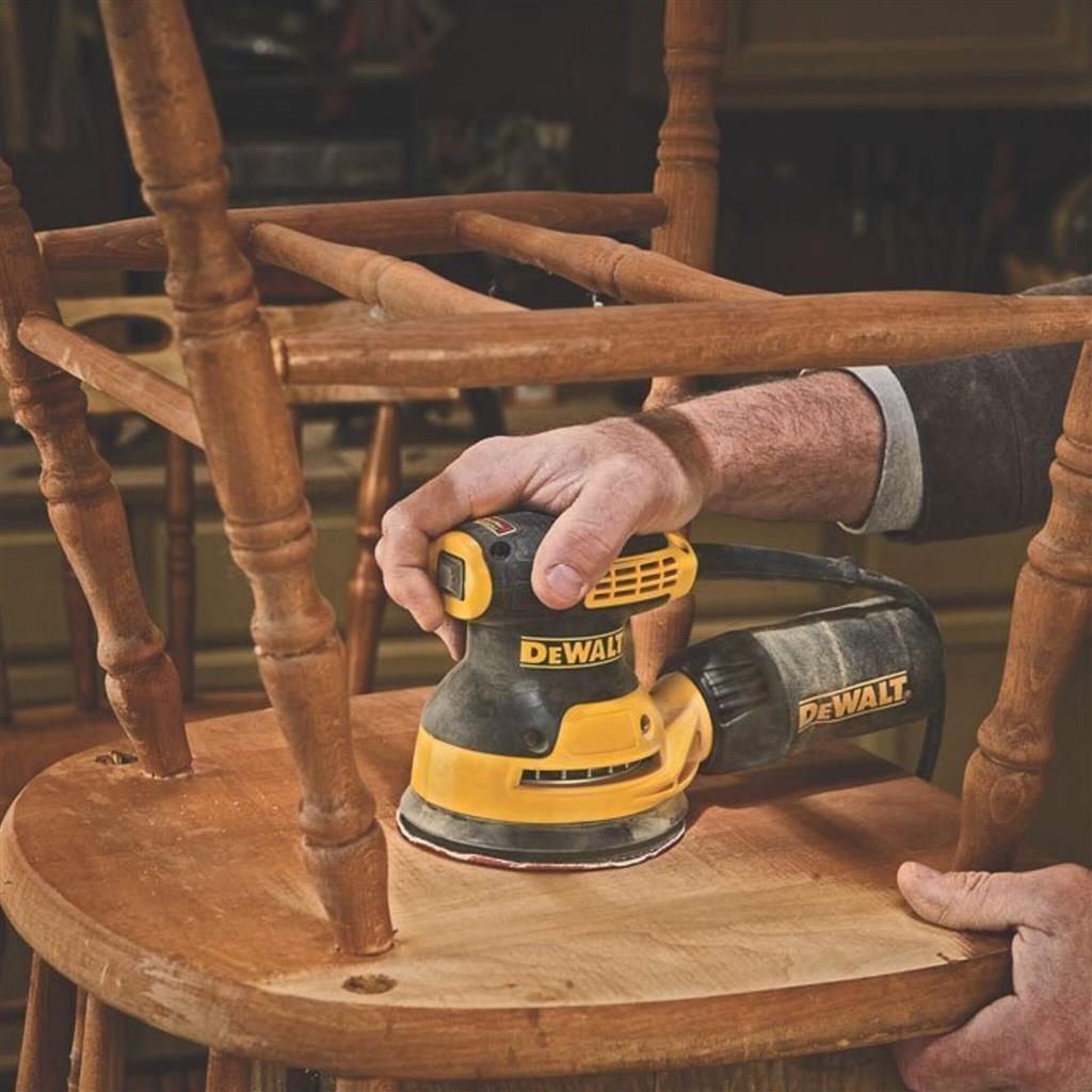 DEWALT DWE6421 3-Amp 5 in. Corded Single Speed Random Orbit Sander with Hook & Loop Pad