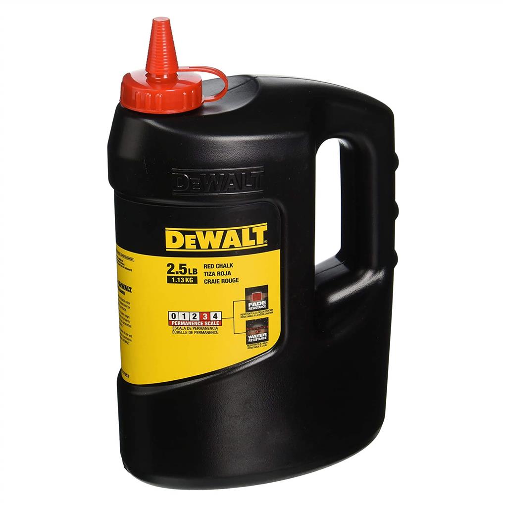 DEWALT DWHT47057 2.5 lb. Permanent Red Powder Chalk