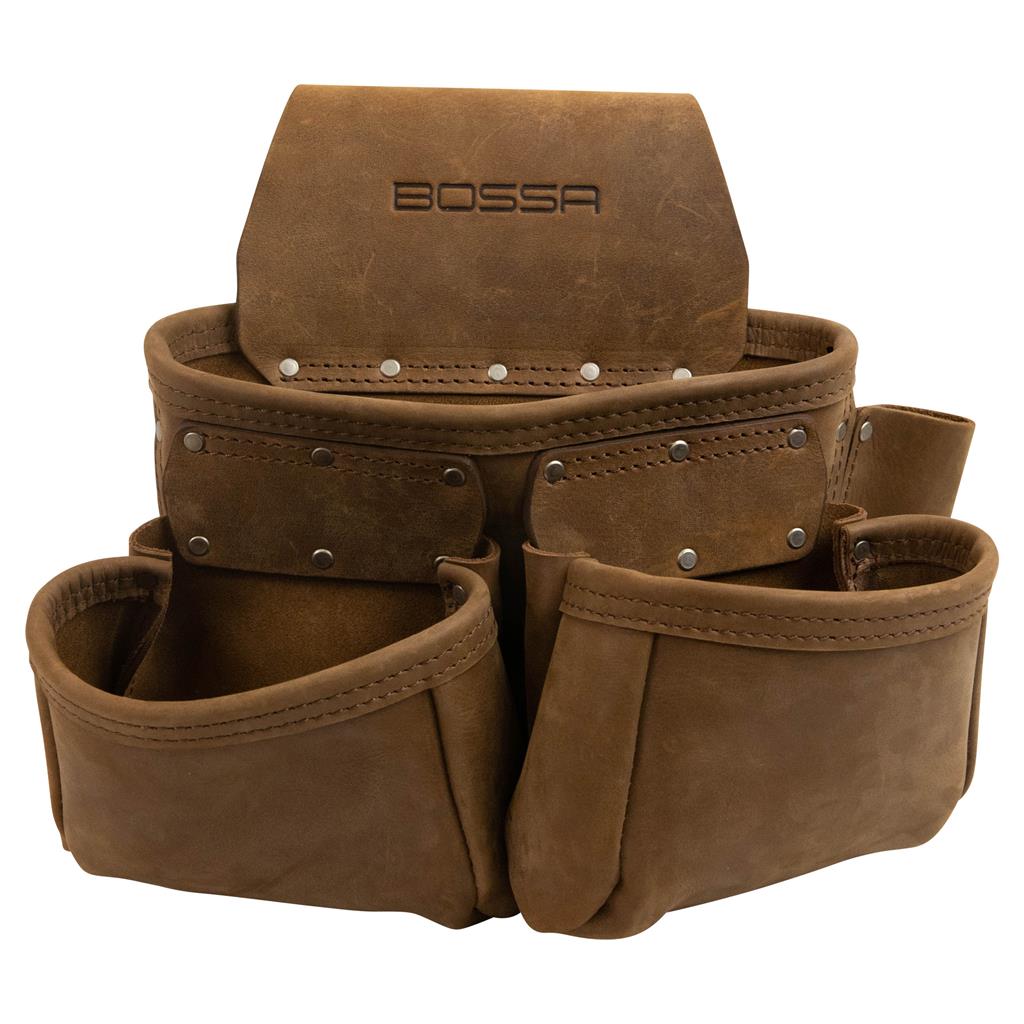 BOSSA 7-Pocket Leather Utility Tool Pouch