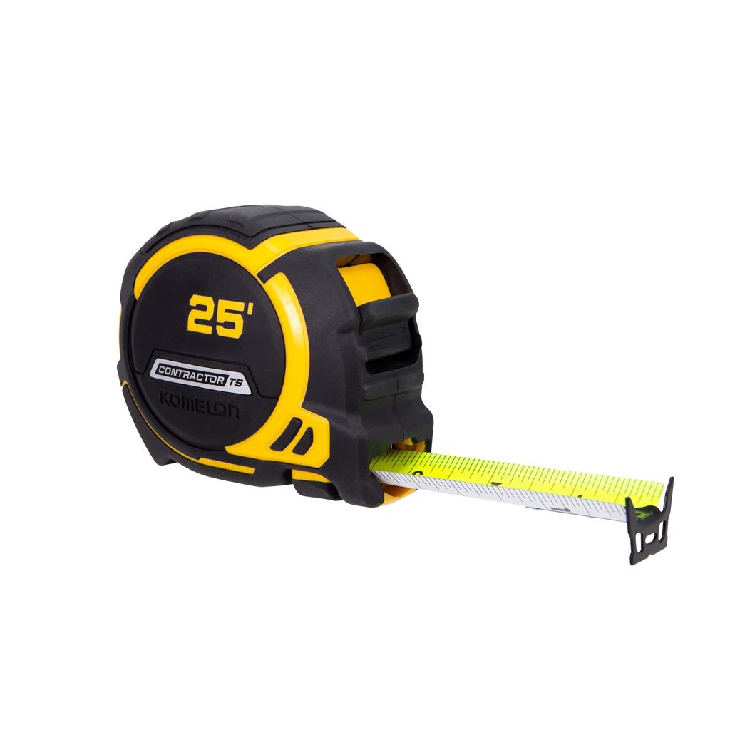 Komelon Contractor TS 25ft, 1-1/4in. wide blade Tape Measure