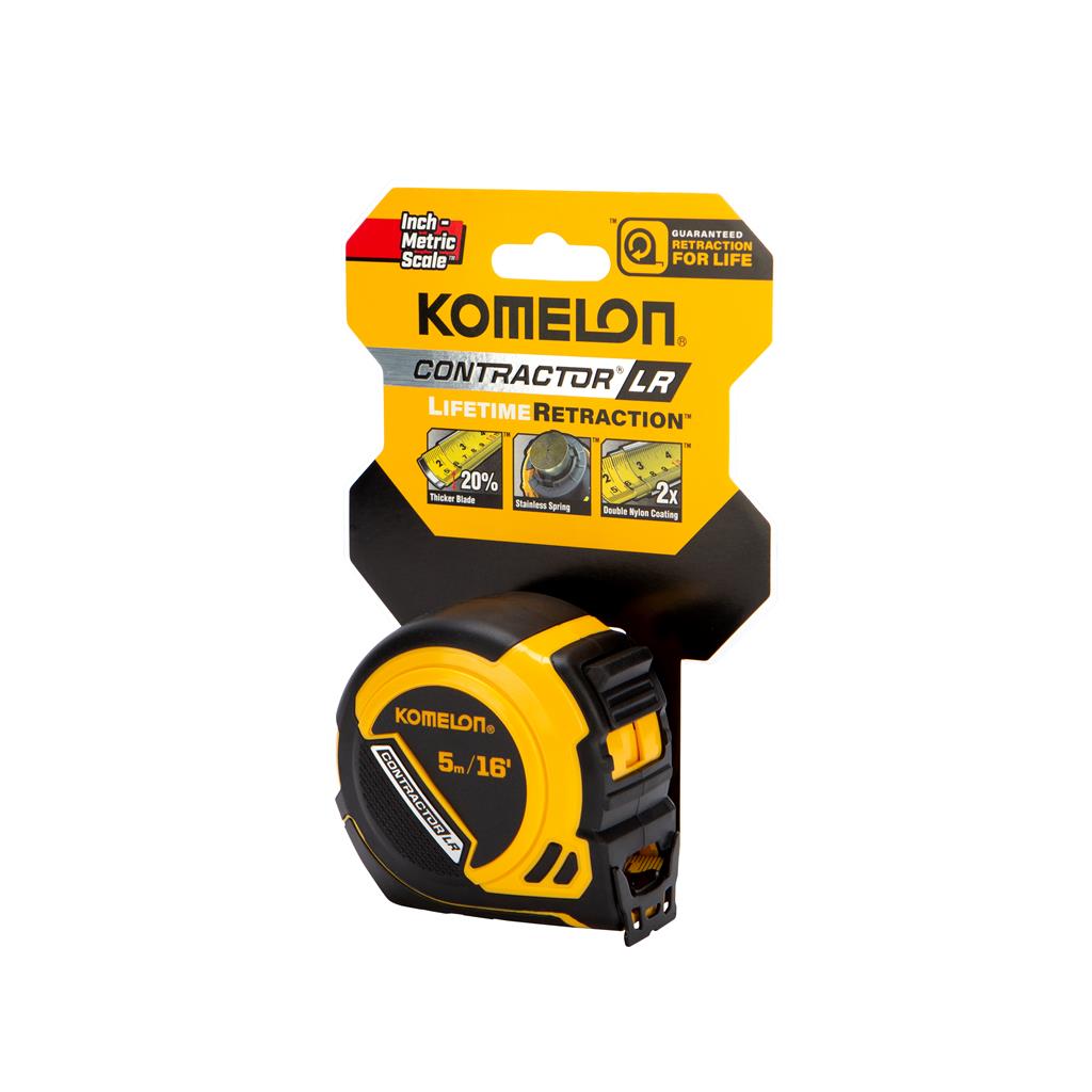 Komelon Lifetime Retraction Metric 16ft. Tape Measure