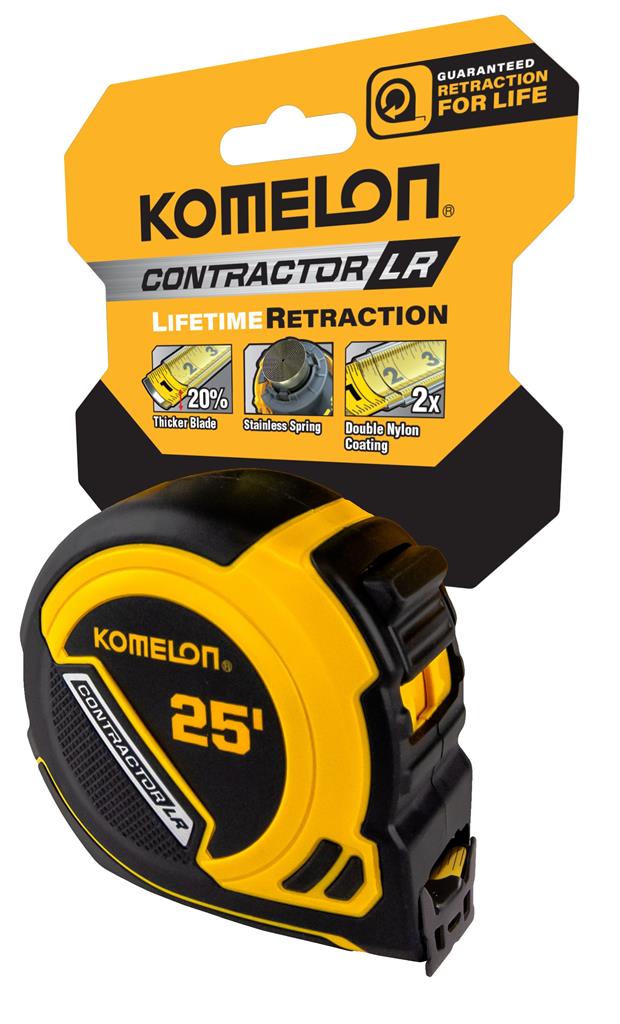 Komelon Lifetime Retraction Imperial 25ft. Tape Measure