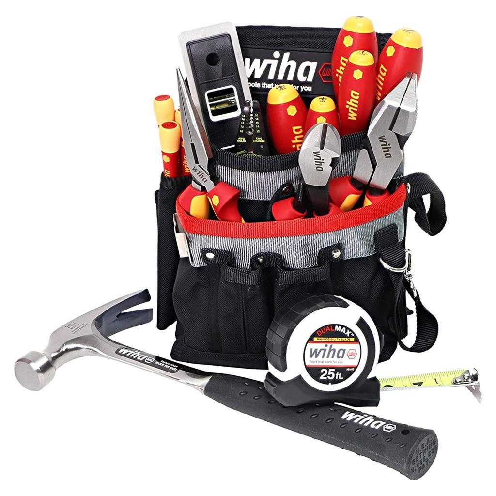 Wiha 32934 Insulated Electrician Apprentice Tool Set (16-Piece)