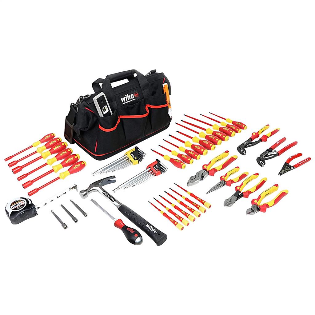 Wiha 32937 Industrial Master Electrician's Tool Set (59-Piece)