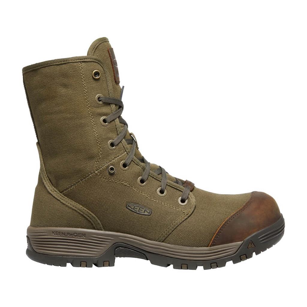 Keen 1026379 Men's CSA Roswell 8 in./6 in. Canvas Fold-Down Collar Light-Duty Safety Boots