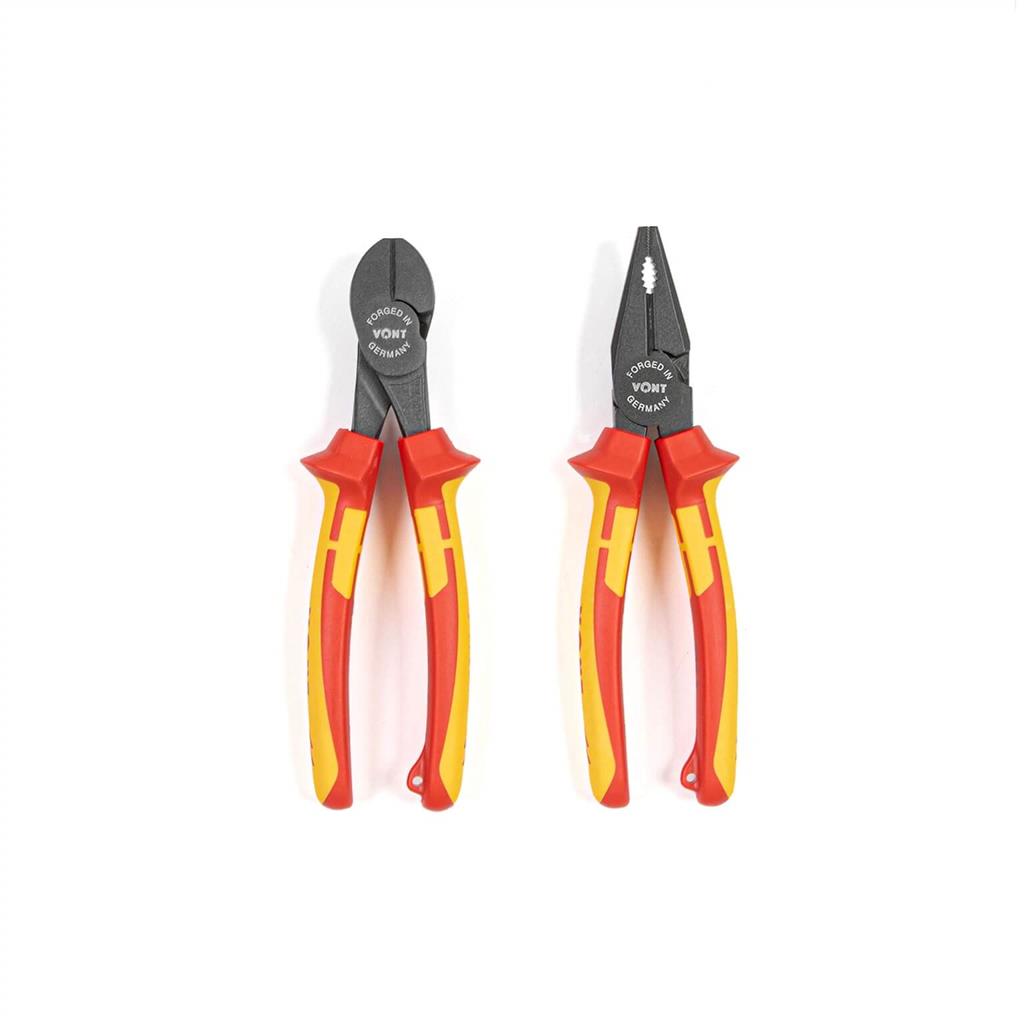 VONT Insulated High Leverage Plier & Cutter 2-piece Set