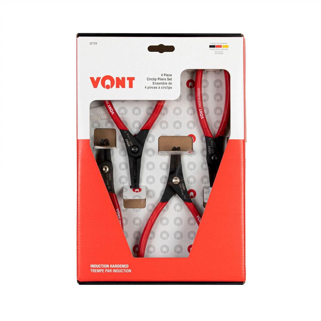 VONT E99-CP04A CirClip Pliers 4-piece Set