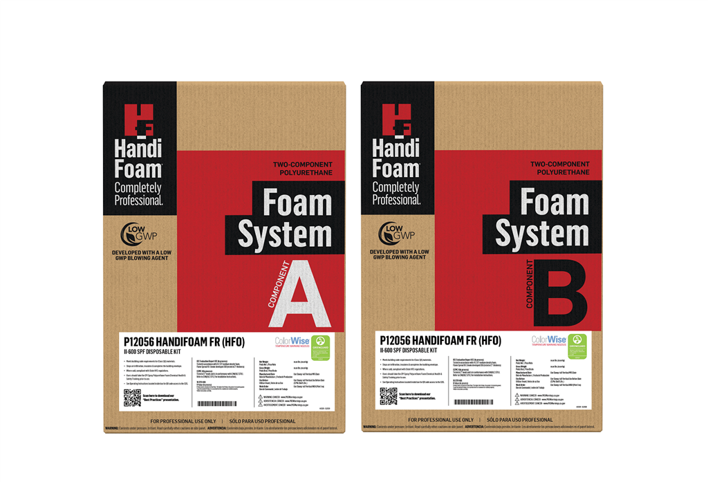 HandiFoam FR (HFO) P12056C II-600 Two-Component Polyurethane Foam System SPF Disposable Kit