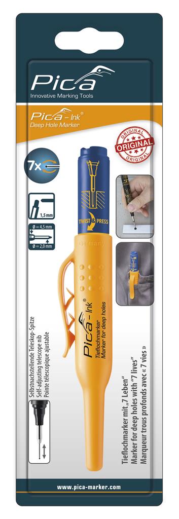 PICA Ink Deep Hole Marker (Blue)