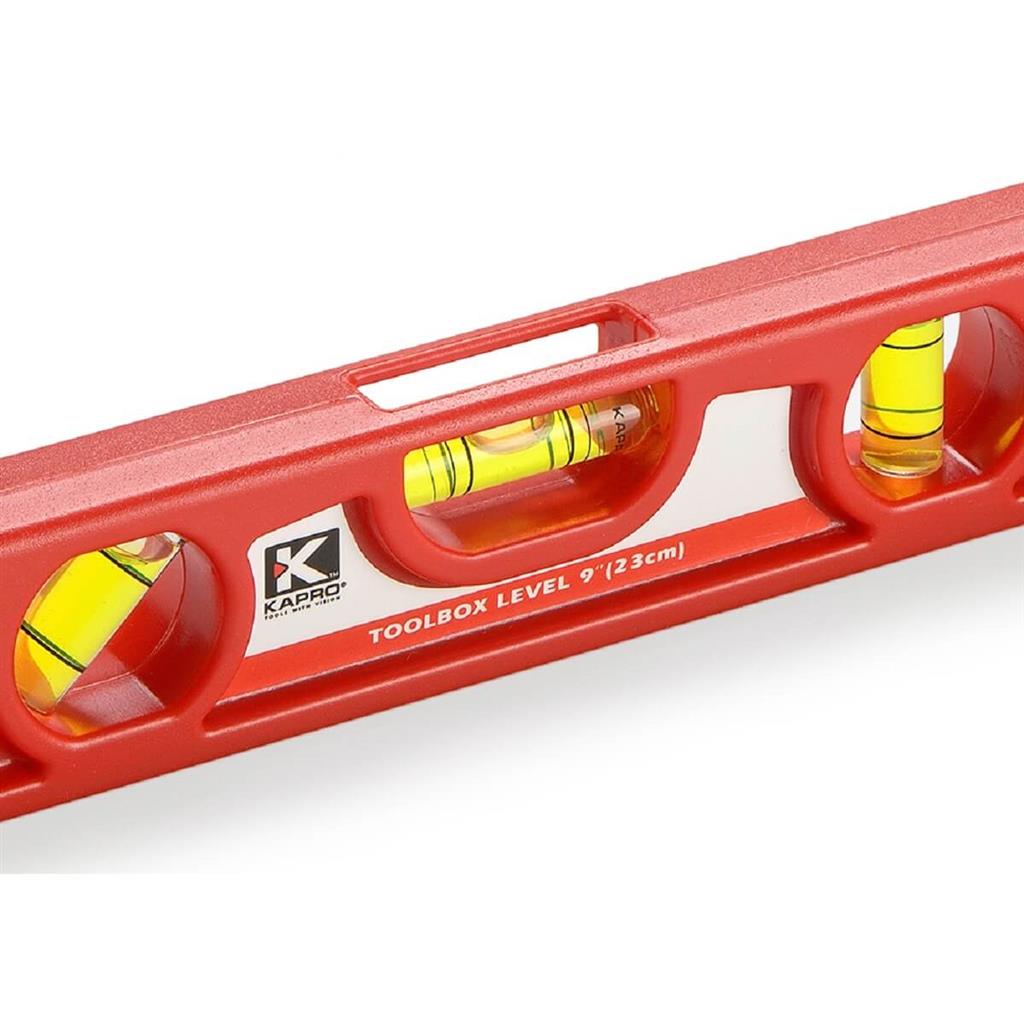 Kapro 227-08 9 in. Plastic Tool Box Torpedo Level