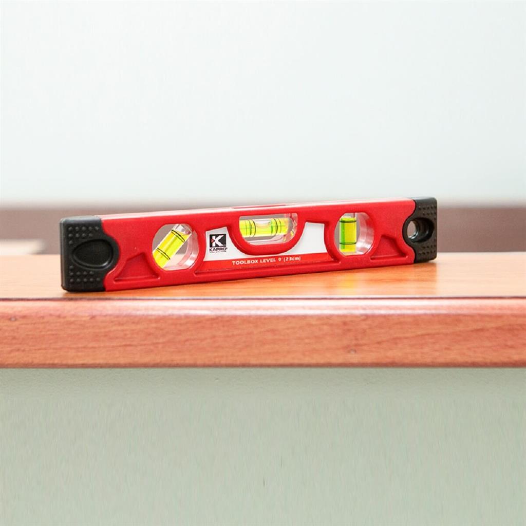 Kapro 227-08 9 in. Plastic Tool Box Torpedo Level