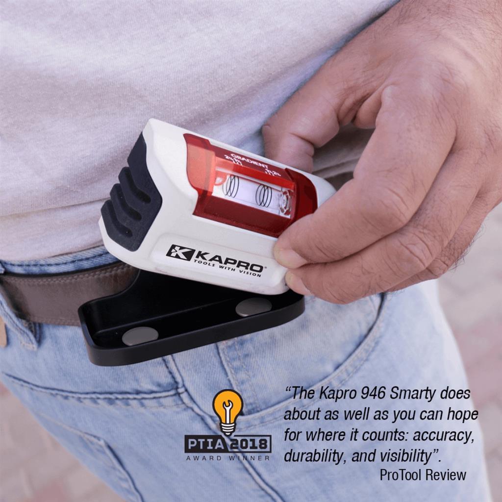 Kapro 946M Optivision 4 in. Smarty Magnetic Cast Pocket Level