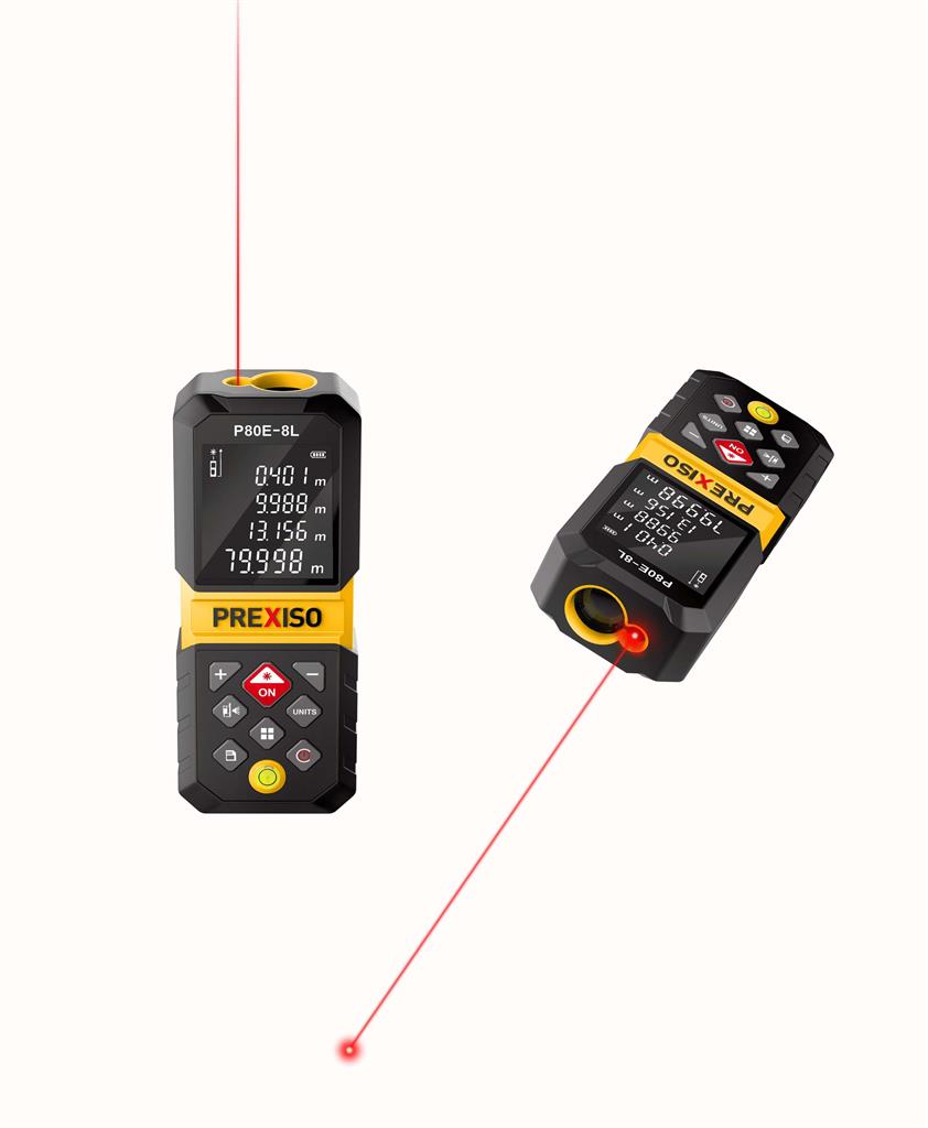 PREXISO P80E-8L 265FT/80 m Rechargeable Laser Distance Measure