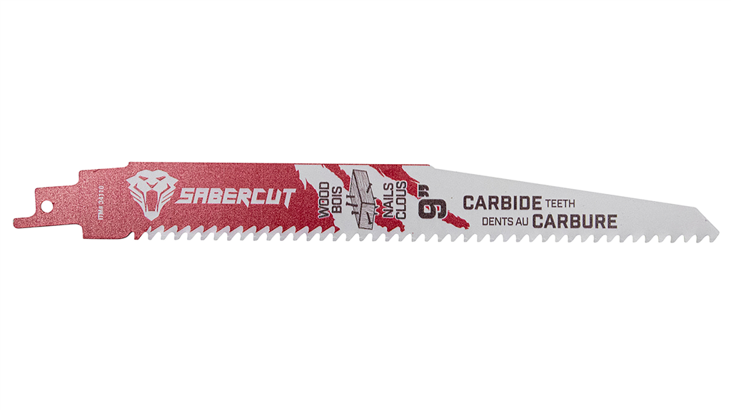 SABERCUT Red Label 9-inch Carbide Wood w/Nail Reciprocating Blade 2-pack